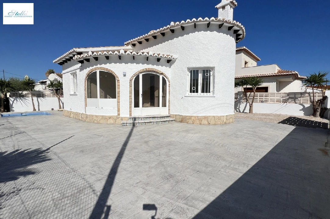 villa in Els Poblets(Sorts de la mar 26A) for sale, built area 80 m², year built 1985, condition mint, + KLIMA, air-condition, plot area 303 m², 2 bedroom, 2 bathroom, swimming-pool, ref.: AS-0824-19