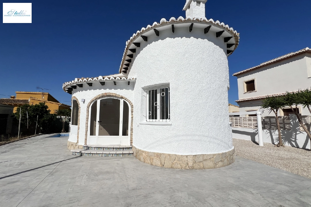 villa in Els Poblets(Sorts de la mar 26A) for sale, built area 80 m², year built 1985, condition mint, + KLIMA, air-condition, plot area 303 m², 2 bedroom, 2 bathroom, swimming-pool, ref.: AS-0824-20