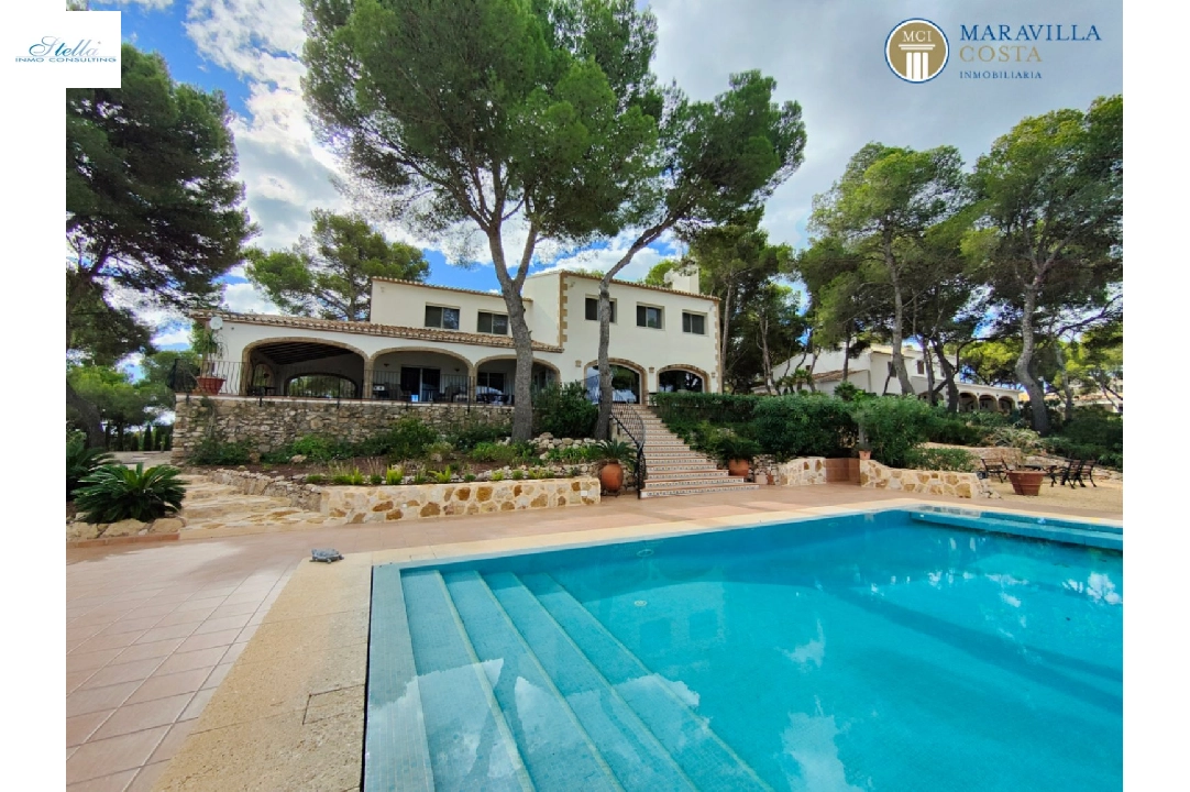 villa in Javea(Costa Nova) for sale, built area 378 m², + underfloor heating, air-condition, plot area 3063 m², 5 bedroom, 5 bathroom, swimming-pool, ref.: MV-P-2507-1