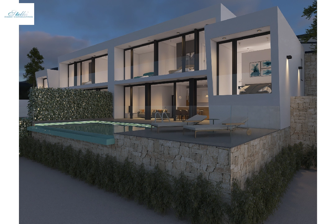 villa in Moraira(Benimeit) for sale, built area 178 m², air-condition, plot area 508 m², 3 bedroom, 3 bathroom, swimming-pool, ref.: CA-H-1820-AMB-4