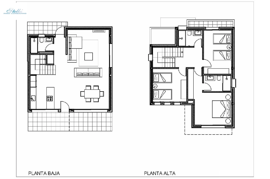 villa in Denia for sale, built area 155 m², condition first owner, air-condition, plot area 220 m², 3 bedroom, 3 bathroom, swimming-pool, ref.: HA-DEN-110-E03-5