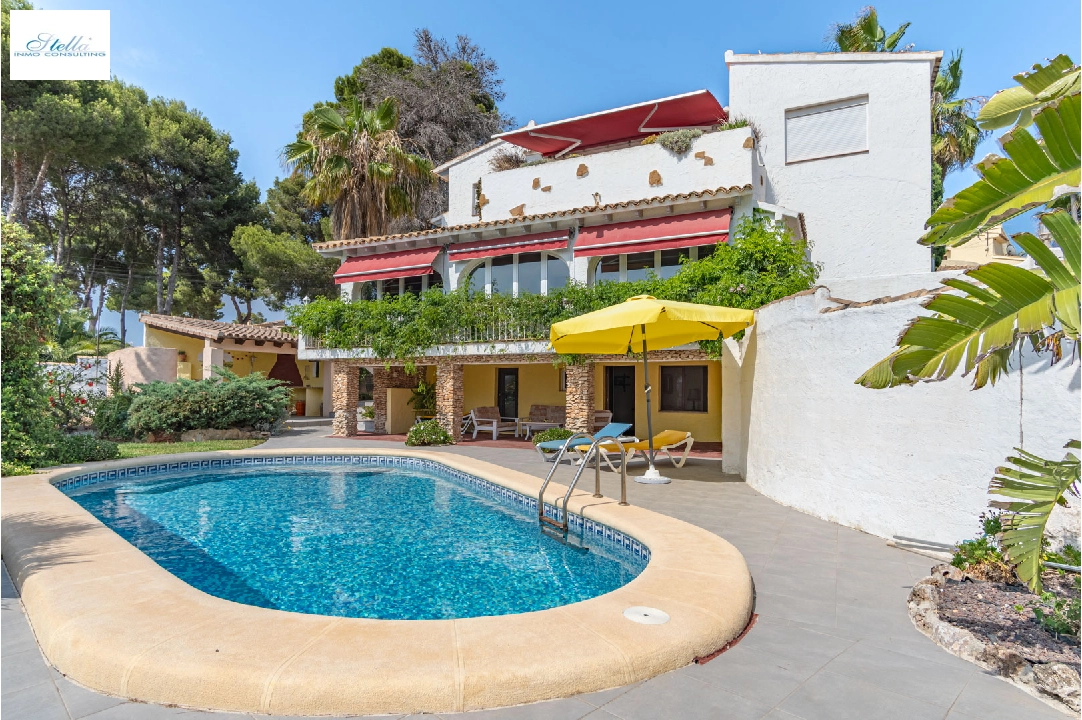 villa in Moraira for sale, built area 358 m², year built 1975, + KLIMA, air-condition, plot area 772 m², 5 bedroom, 3 bathroom, swimming-pool, ref.: BP-C4XY8096MOR-1