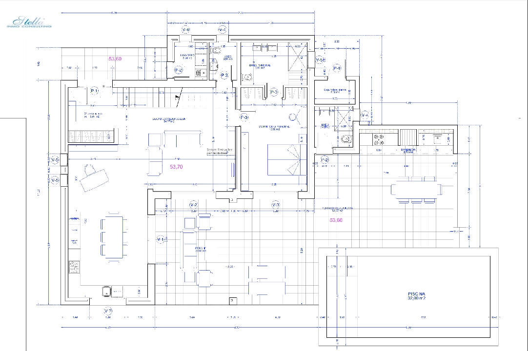 villa in Moraira(Cap Blanc) for sale, built area 180 m², air-condition, plot area 1056 m², 3 bedroom, 4 bathroom, swimming-pool, ref.: CA-H-1699-AMBI-15