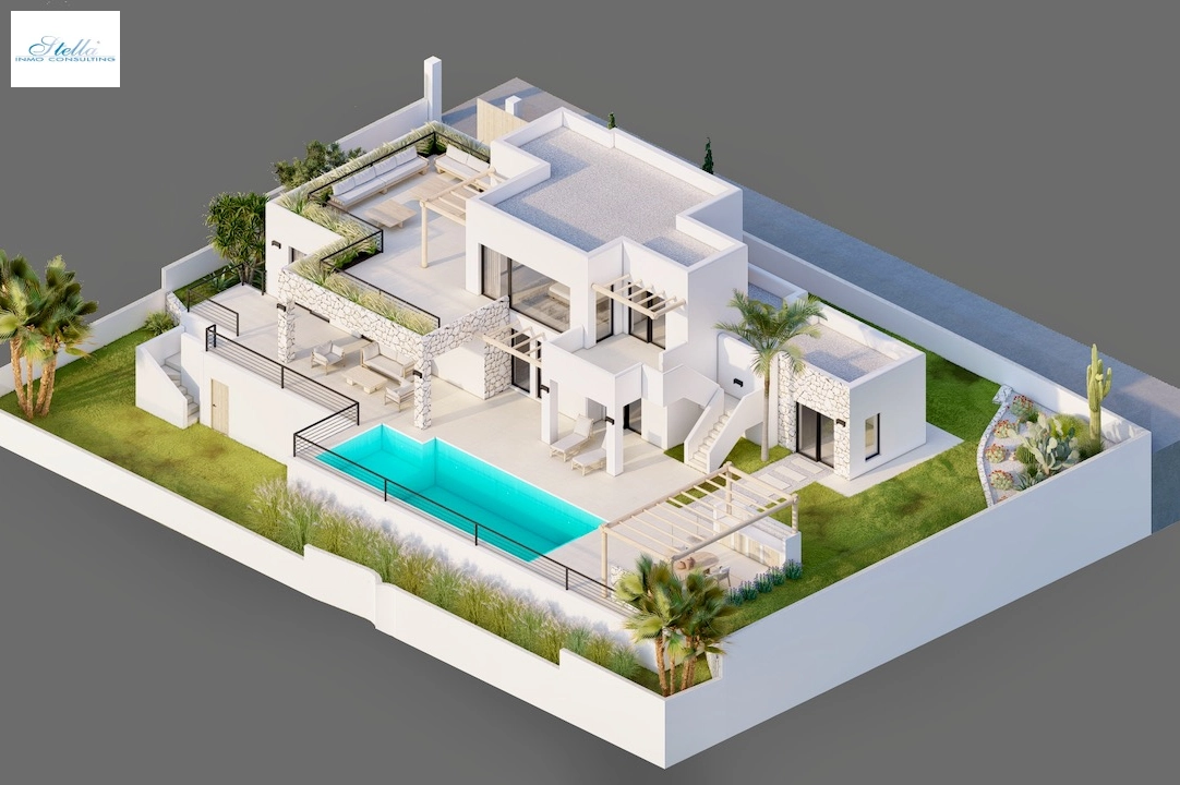 villa in Moraira(Pinar del Advocat) for sale, built area 265 m², plot area 810 m², 4 bedroom, 3 bathroom, swimming-pool, ref.: CA-H-1822-AMBI-14