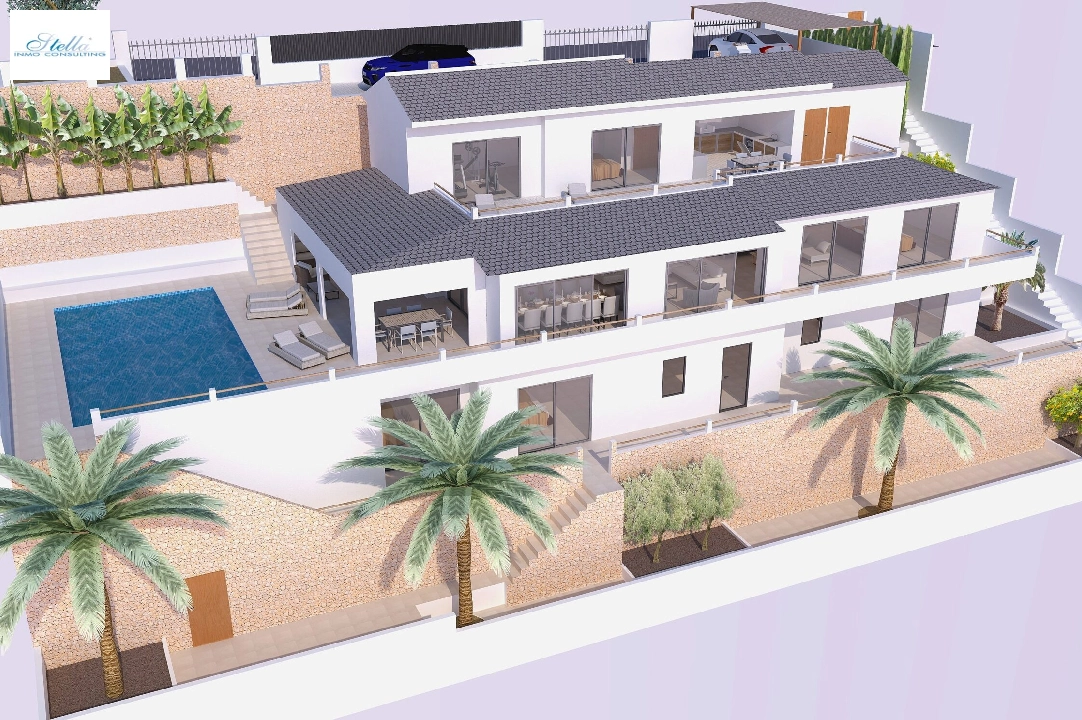 villa in Javea for sale, built area 320 m², air-condition, plot area 800 m², 5 bedroom, 4 bathroom, swimming-pool, ref.: BP-4447JAV-1