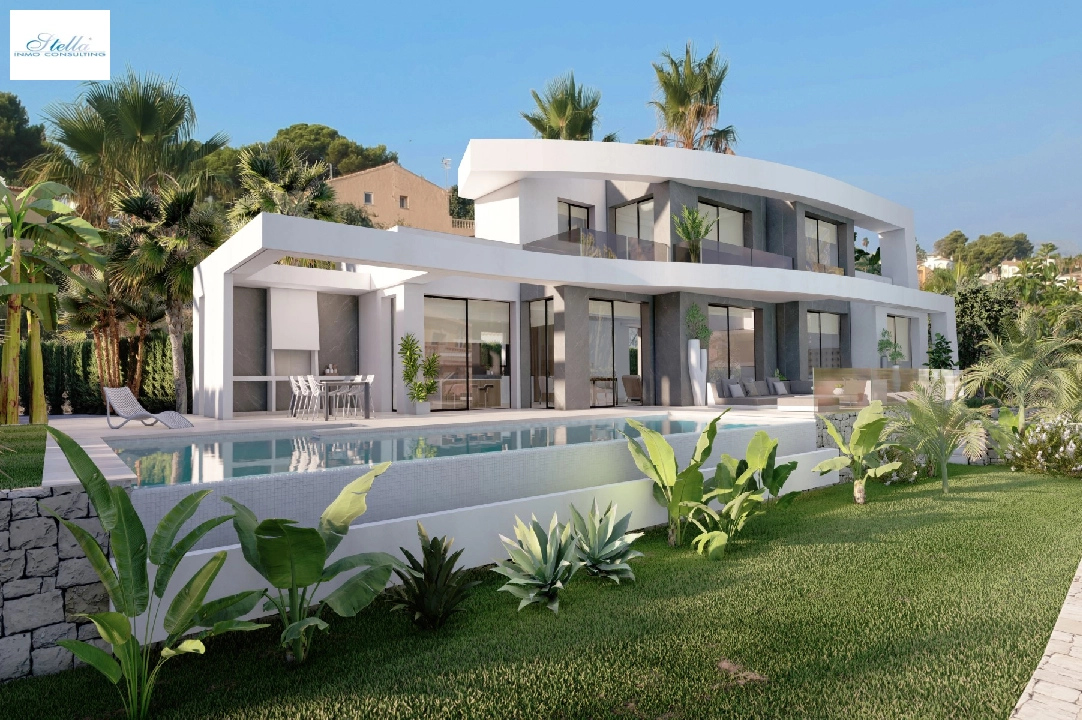 villa in Benissa(La Fustera) for sale, built area 621 m², air-condition, plot area 1250 m², 4 bedroom, 6 bathroom, swimming-pool, ref.: CA-H-1834-AMB-1