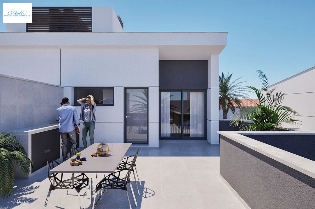 duplex house in Los Nietos for sale, built area 166 m², condition first owner, plot area 228 m², 3 bedroom, 3 bathroom, swimming-pool, ref.: HA-NIN-100-D01-16