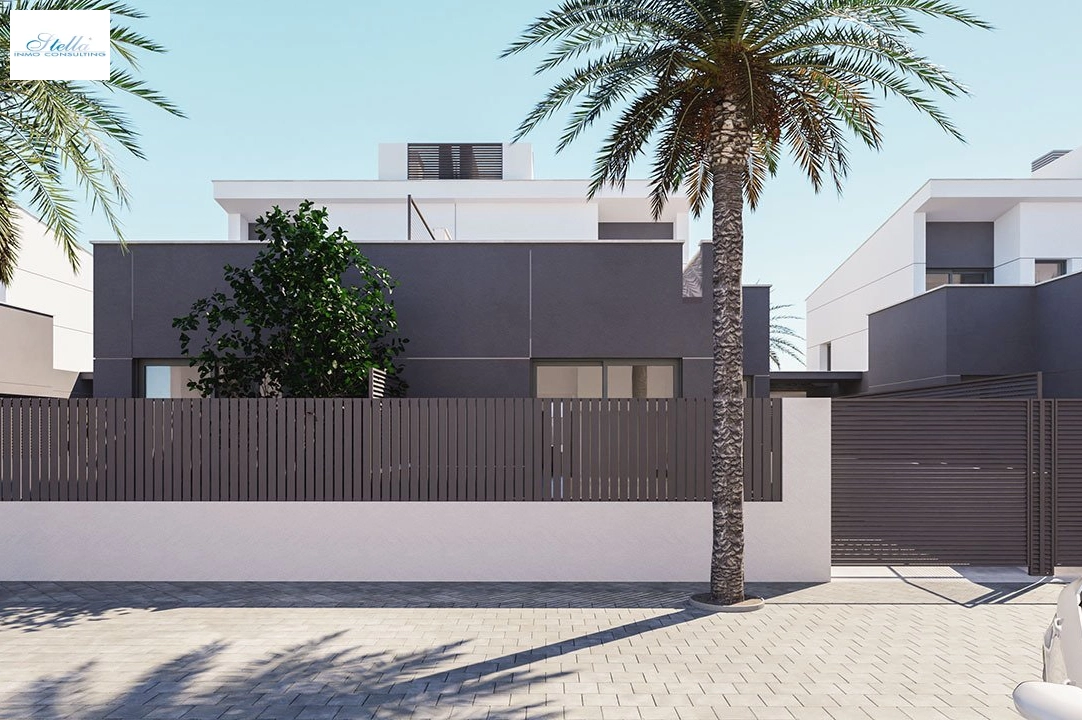 duplex house in Los Nietos for sale, built area 166 m², condition first owner, plot area 228 m², 3 bedroom, 3 bathroom, swimming-pool, ref.: HA-NIN-100-D01-17