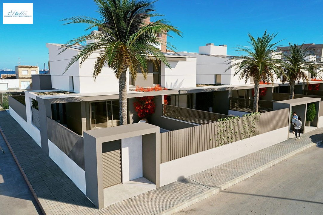 duplex house in Los Nietos for sale, built area 166 m², condition first owner, plot area 228 m², 3 bedroom, 3 bathroom, swimming-pool, ref.: HA-NIN-100-D01-20