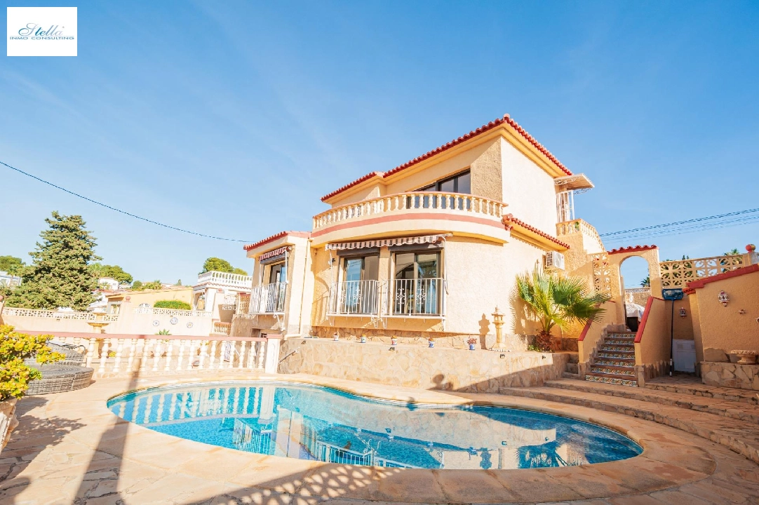 villa in Calpe(Playa De La Fossa) for sale, built area 195 m², air-condition, plot area 500 m², 3 bedroom, 3 bathroom, swimming-pool, ref.: COB-3496-10535-1