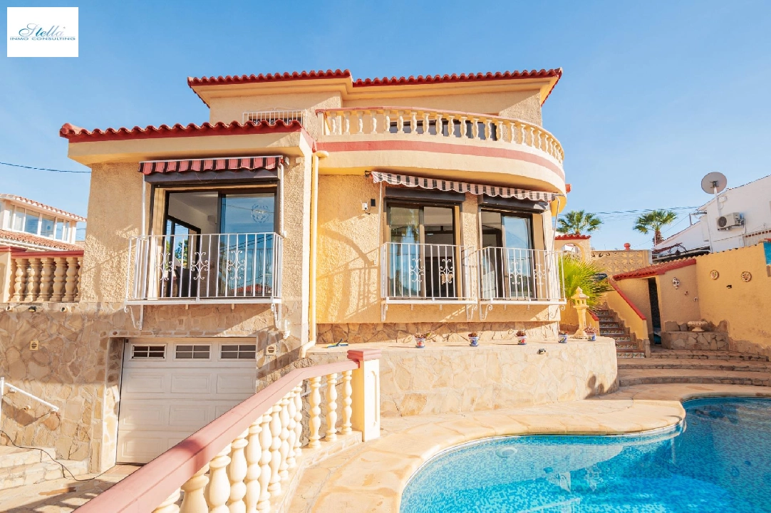 villa in Calpe(Playa De La Fossa) for sale, built area 195 m², air-condition, plot area 500 m², 3 bedroom, 3 bathroom, swimming-pool, ref.: COB-3496-10535-21