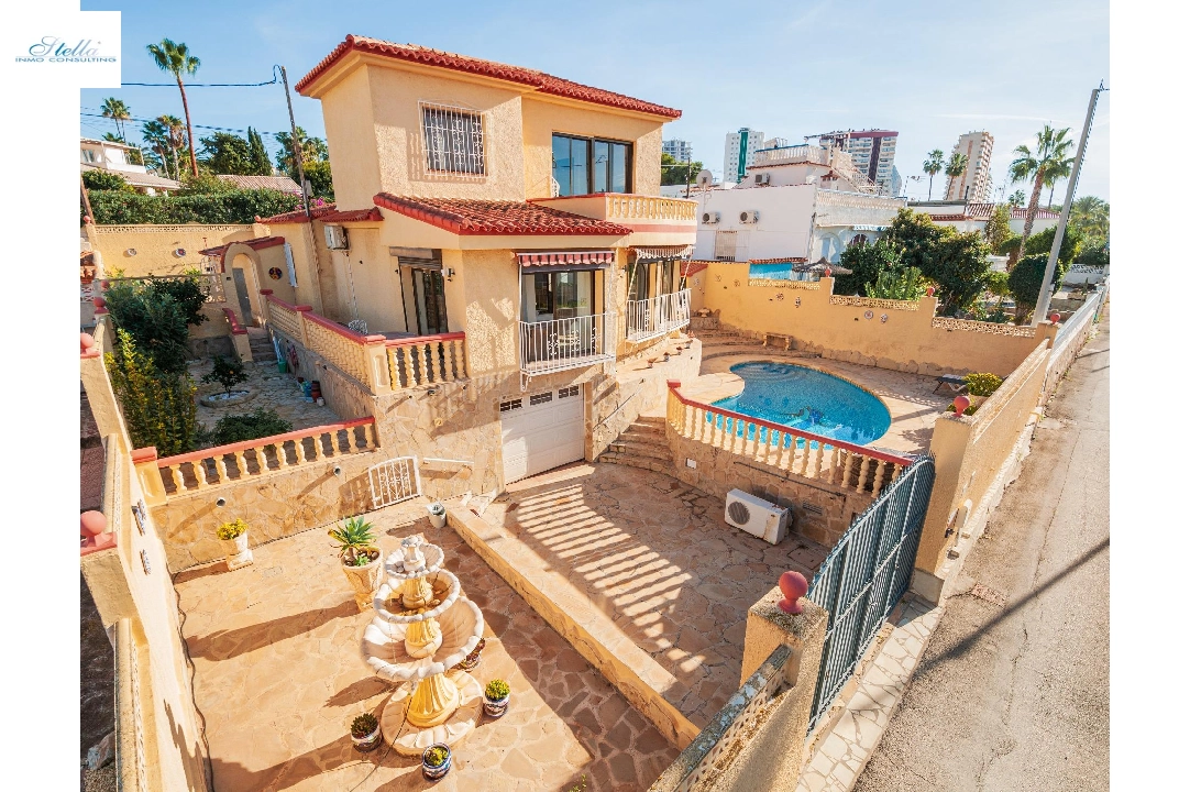 villa in Calpe(Playa De La Fossa) for sale, built area 195 m², air-condition, plot area 500 m², 3 bedroom, 3 bathroom, swimming-pool, ref.: COB-3496-10535-23