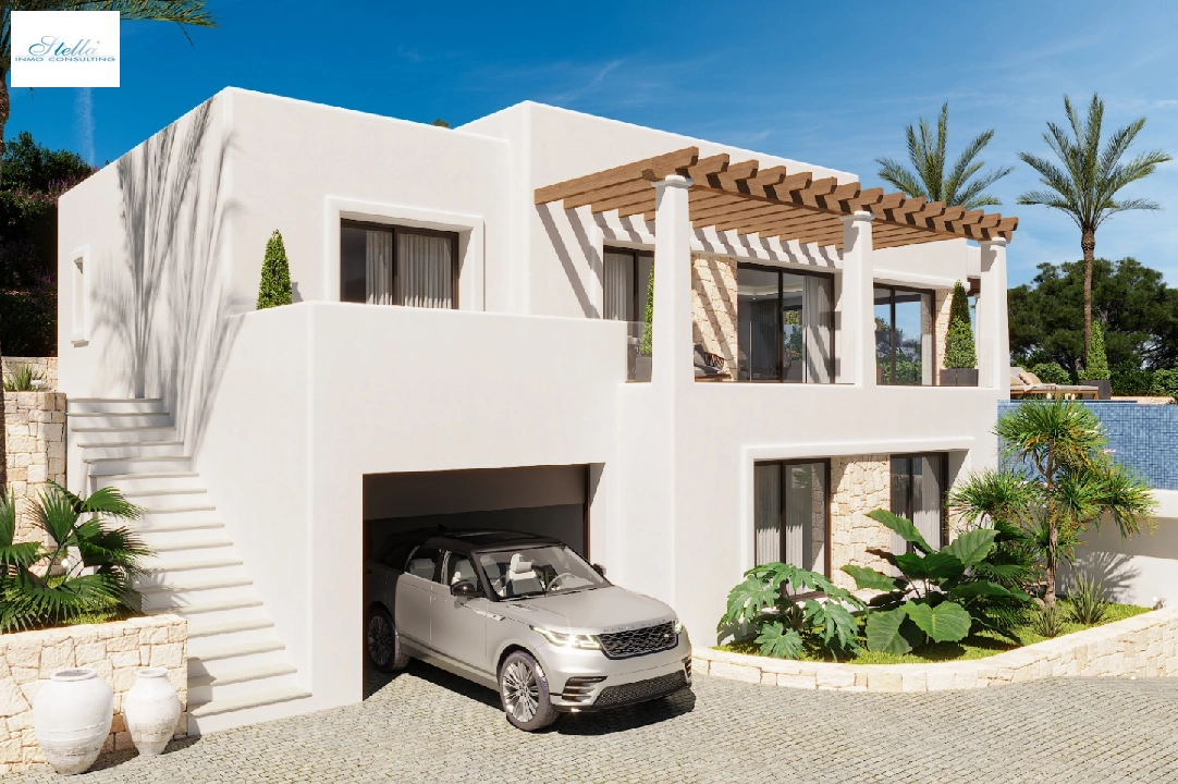 villa in Benissa for sale, built area 256 m², air-condition, plot area 1009 m², 4 bedroom, 4 bathroom, swimming-pool, ref.: UM-UV-IFACH-3