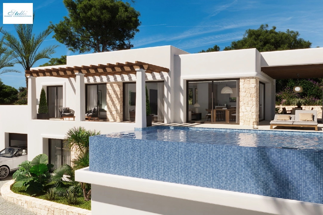 villa in Benissa for sale, built area 256 m², air-condition, plot area 1009 m², 4 bedroom, 4 bathroom, swimming-pool, ref.: UM-UV-IFACH-4