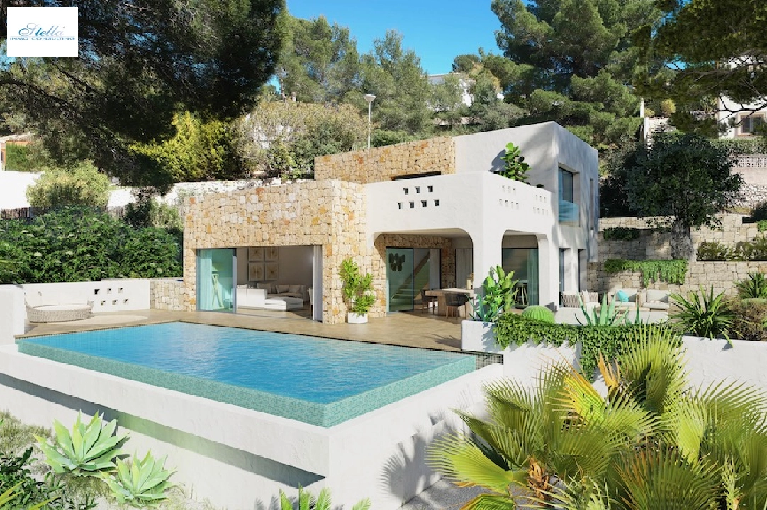 villa in Benissa(San Jaime) for sale, built area 175 m², air-condition, plot area 1249 m², 3 bedroom, 2 bathroom, swimming-pool, ref.: CA-H-1848-AMBI-1