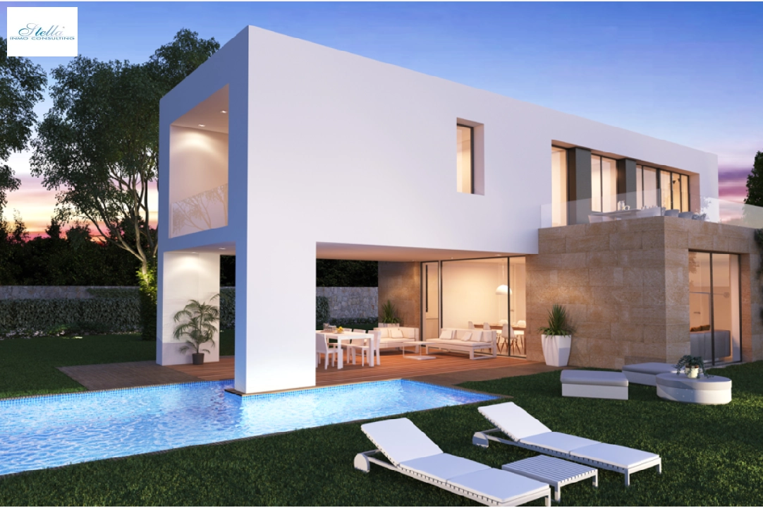 villa in Javea for sale, built area 266 m², year built 2023, + KLIMA, air-condition, plot area 1000 m², 3 bedroom, 3 bathroom, swimming-pool, ref.: BP-C3XY4149JAV-1