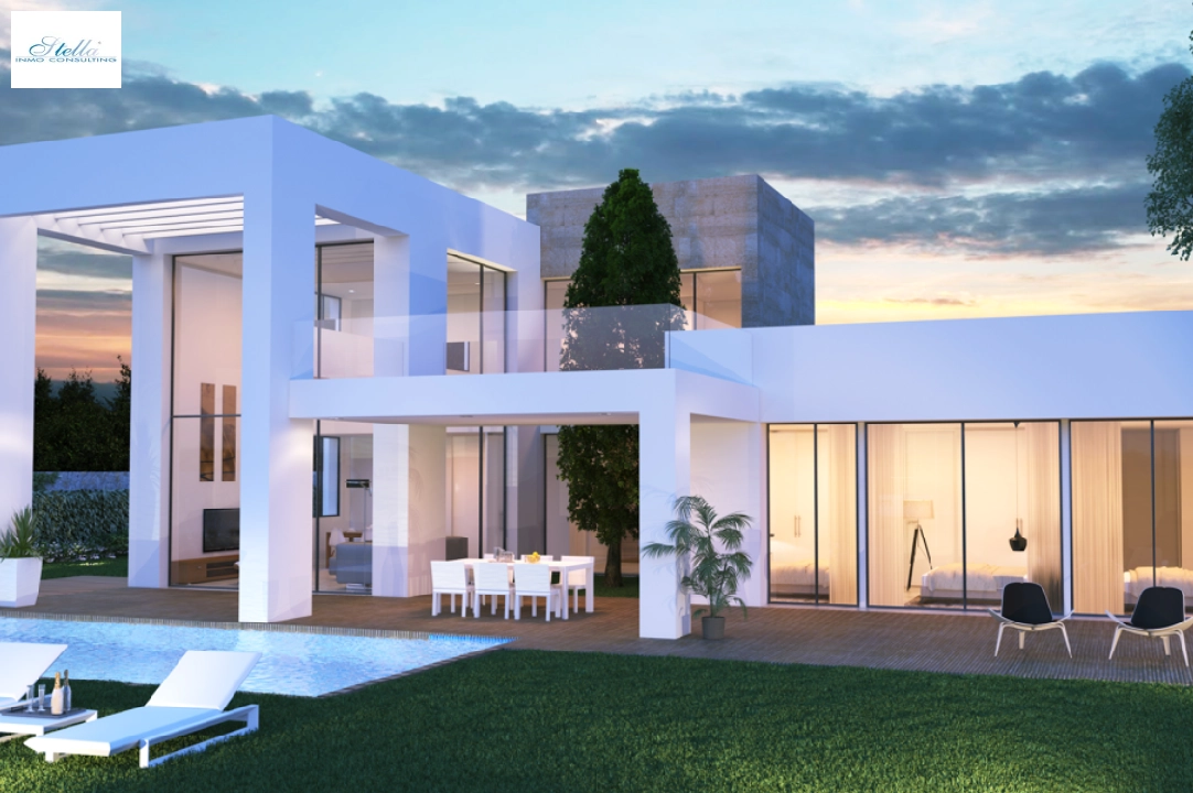 villa in Javea for sale, built area 254 m², year built 2023, + KLIMA, air-condition, plot area 1000 m², 3 bedroom, 3 bathroom, swimming-pool, ref.: BP-C3XY4150JAV-1