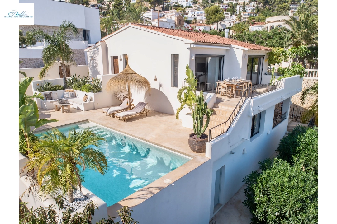 villa in Benissa(Montemar) for sale, built area 156 m², air-condition, plot area 660 m², 3 bedroom, 3 bathroom, swimming-pool, ref.: CA-H-1858-AMB-1