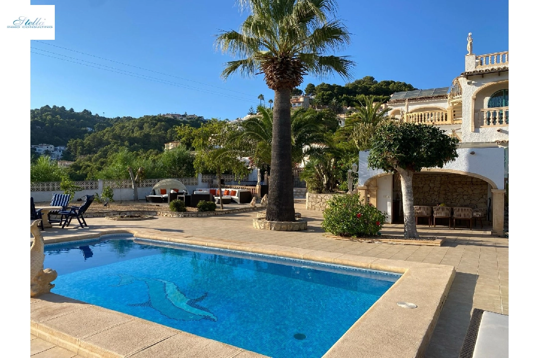 villa in Benissa for sale, built area 354 m², year built 1984, + central heating, plot area 1200 m², 4 bedroom, 4 bathroom, swimming-pool, ref.: FK-0125-2