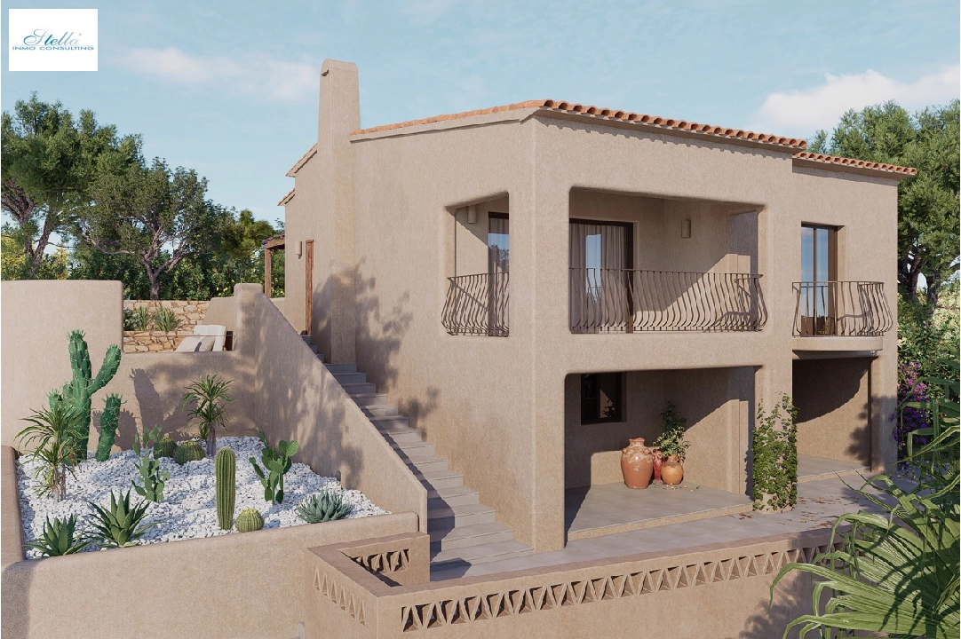 villa in Benissa(Baladrar) for sale, built area 183 m², air-condition, plot area 1136 m², 3 bedroom, 2 bathroom, swimming-pool, ref.: CA-H-1862-AMB-4